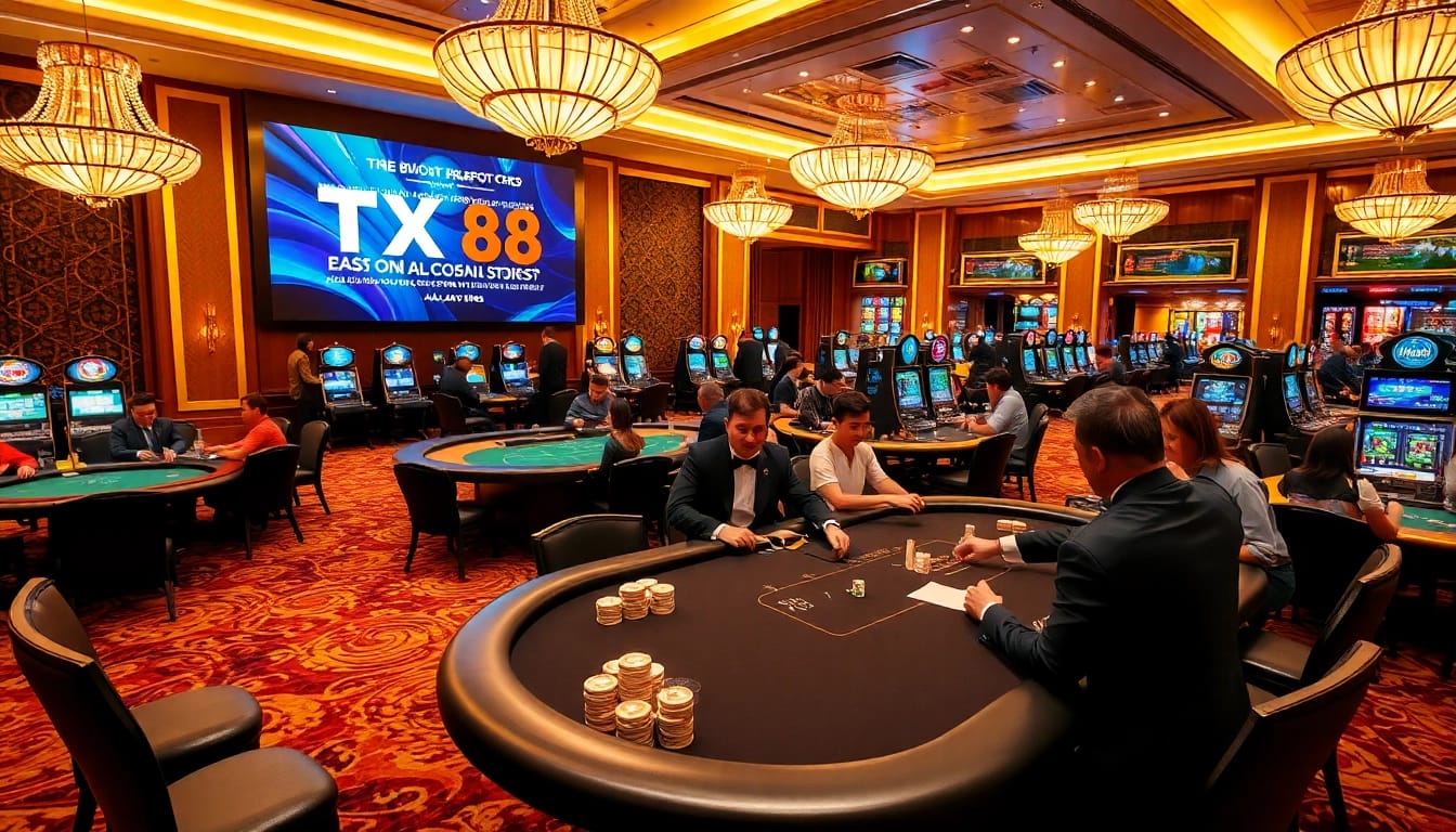Experience casino excitement at https://tx88.us.org/ with elegant tables and enthusiastic players.
