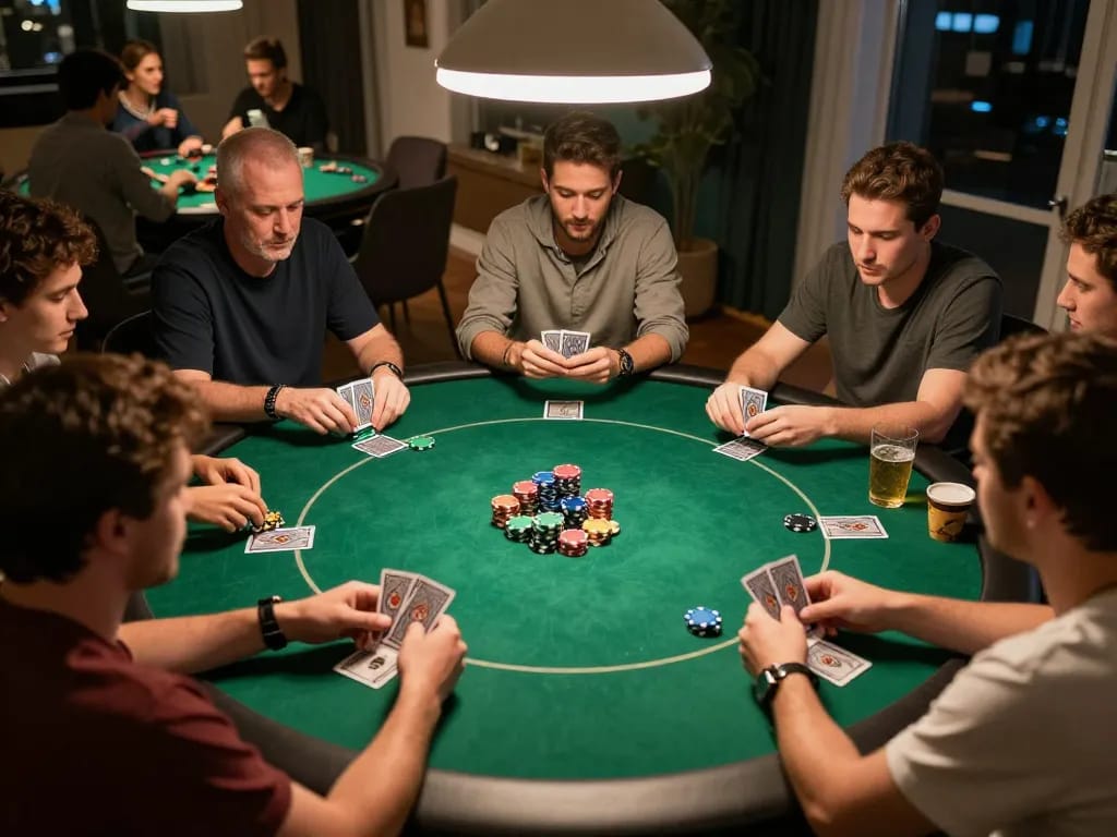 gmnc hosts engaging home poker nights with friends, vibrant atmosphere, and exciting gameplay.