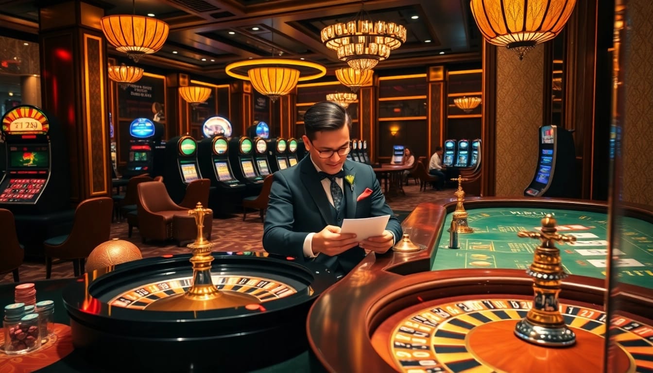 Soi cầu lô kép strategy analysis in a luxurious casino environment with engaging gaming elements.
