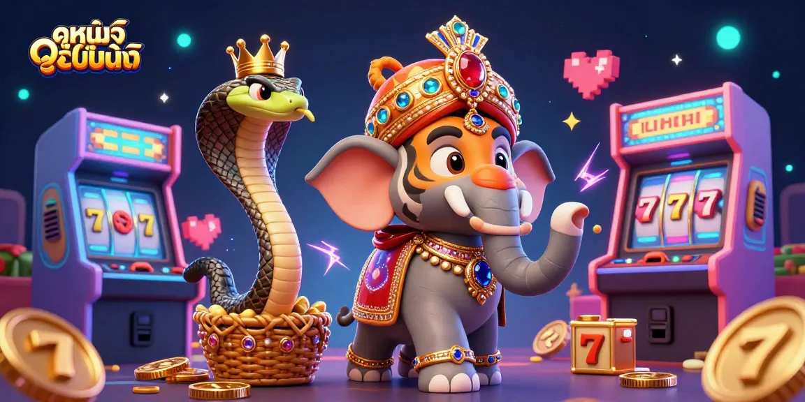 Experience ดูหนังออนไลน์ in style with a vibrant 3D casino scene featuring iconic characters and gaming elements.