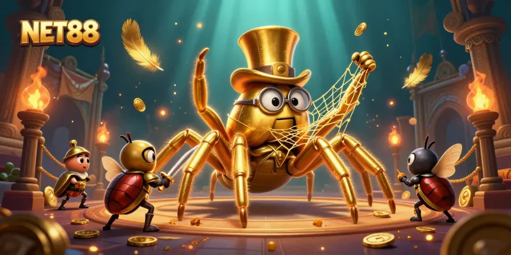 Engage in thrilling gameplay at NET88 with a captivating 3D casino adventure featuring vibrant characters.
