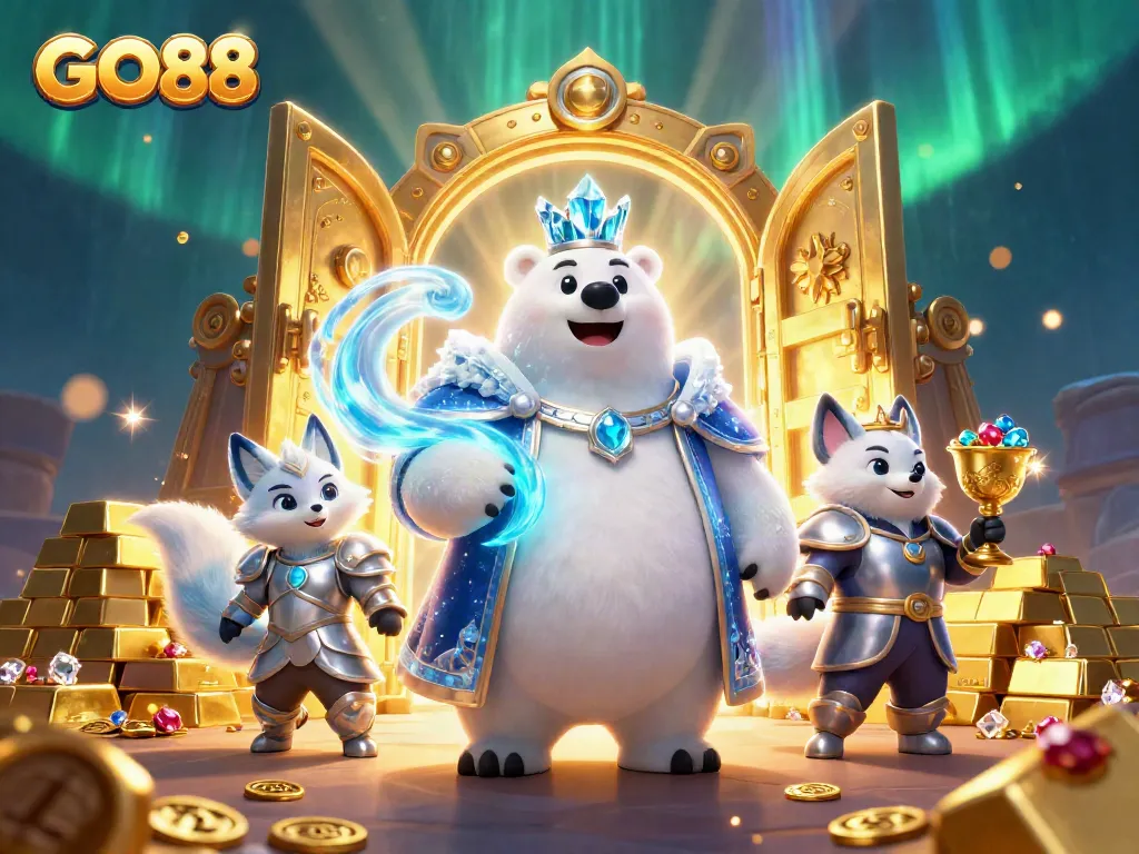 Experience GO88's thrilling gaming with a stunning illustration showcasing vibrant casino elements.