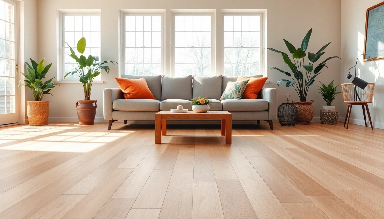 Stylish interior featuring discount vinyl flooring that enhances warmth and comfort in a cozy living space.