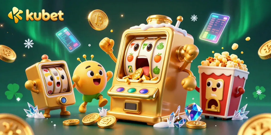 Witness kubet's golden slot machine celebrating a jackpot, surrounded by cheers and virtual coins.