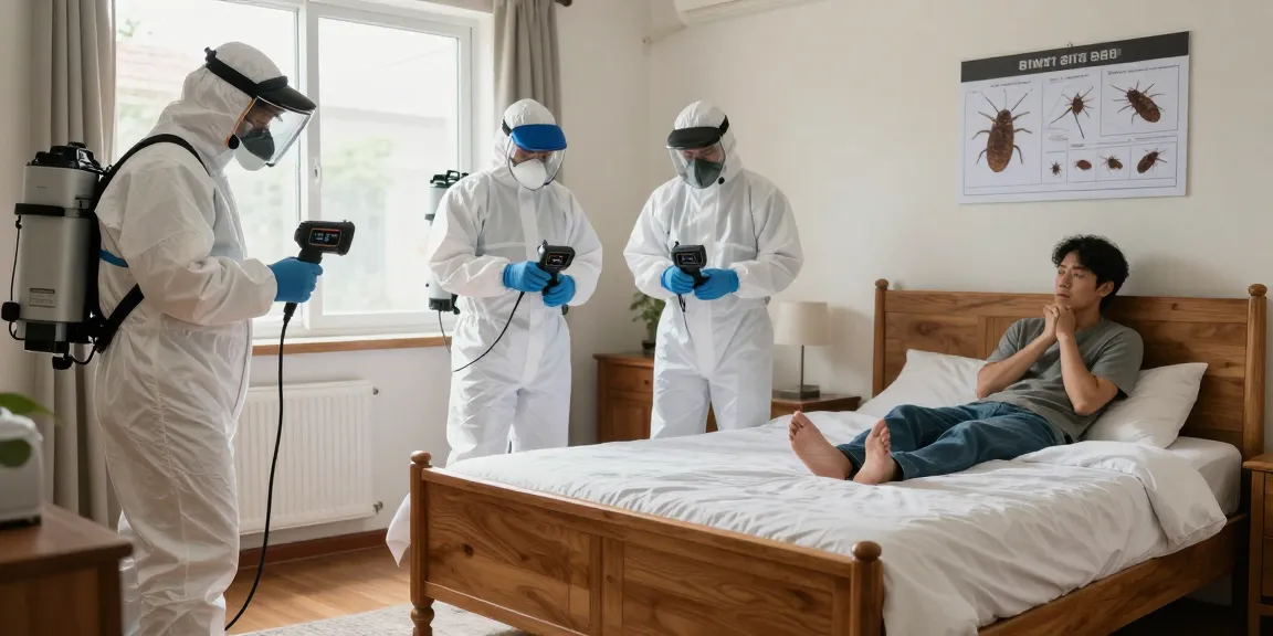 Professional bed bug treatment in action, showcasing team using eco-friendly methods for effective extermination.