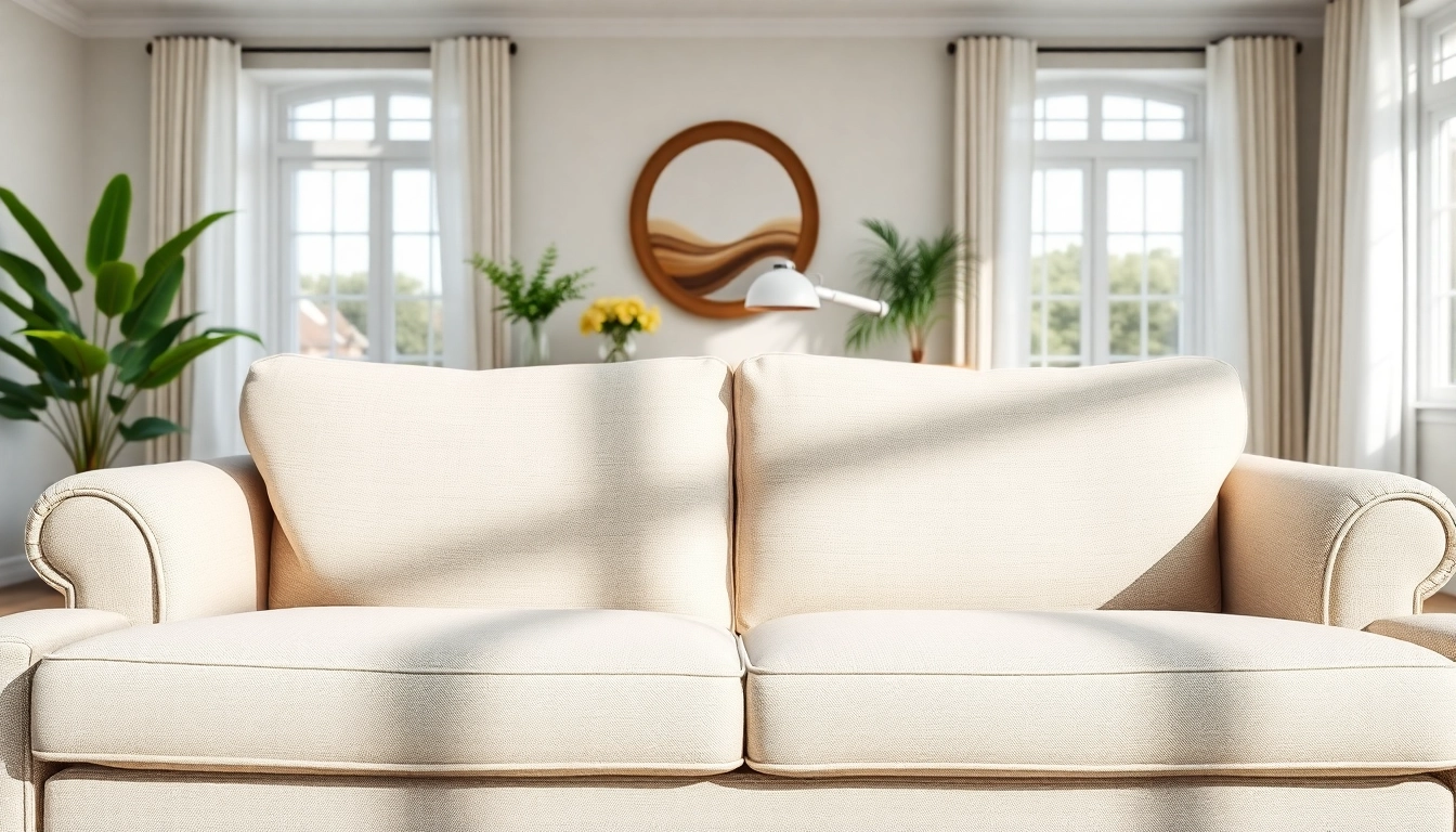 Couch cleaning in Glasgow with professional results in a modern living room.