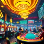 Exciting casino experience at https://ii69vn.com/ showcasing vibrant slot machines and sports betting thrills.