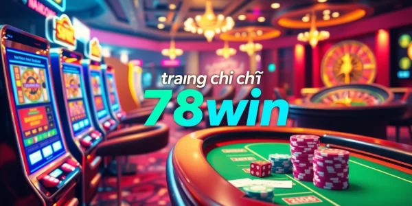 Experience the excitement of trang chủ 78win with vibrant casino action featuring poker tables and slot machines.