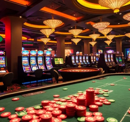 Exciting KJC AC 2 casino gaming scene with vibrant tables and slot machines