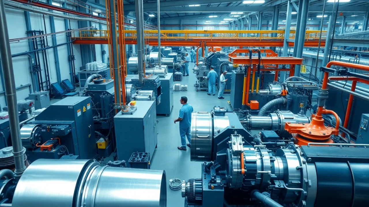 Dynamic view of a leading die casting company in Malaysia, showcasing advanced equipment and skilled operators.