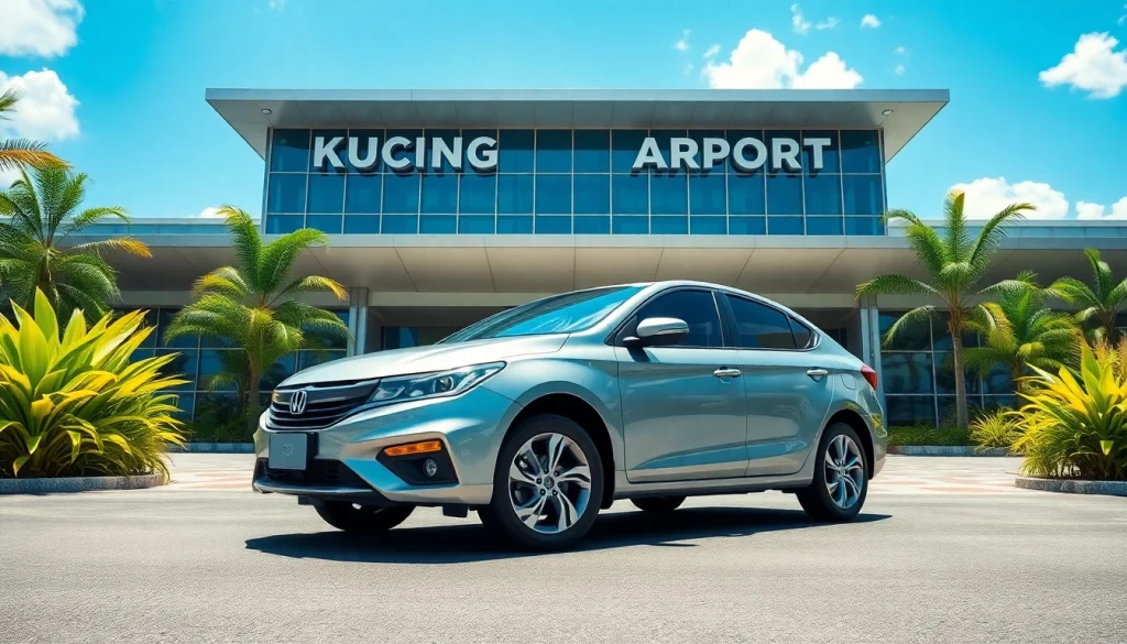 Seamless Kuching rent a car experience at the airport.