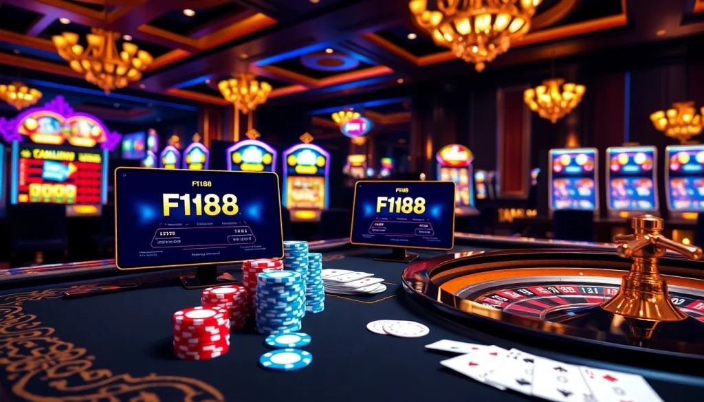 Experience the thrill of the แบรนด์ F168 with engaging gambling elements in a luxurious online casino.