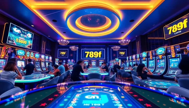 Exciting gaming atmosphere at 789f, showcasing vibrant casino life and player engagement.