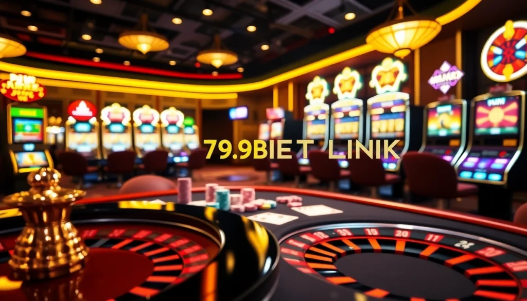 Experience the thrill of casino gameplay with 789BET LINK amidst vibrant gaming options.