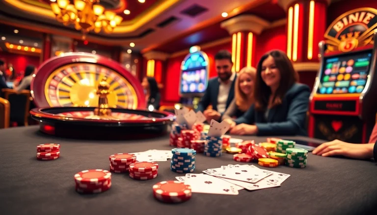 Experience thrilling gameplay at abc8.lol with vibrant casino tables and exciting slot machines.