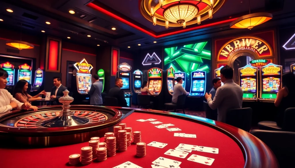 Experience the thrill of gaming at 32win with vibrant casino tables and exciting gameplay.