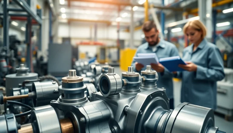 High-tech hm88 industrial manifolds in a modern workspace.