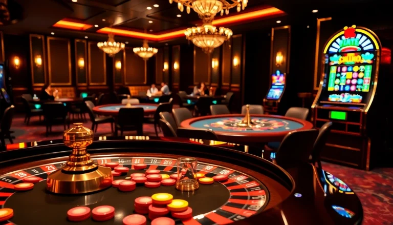 Experience the thrill of SKY88 with players at luxurious casino tables engaged in intense gameplay.