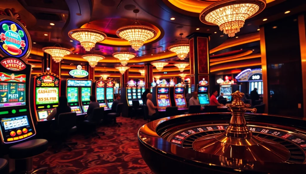 Experience thrilling gaming action with doaslot slot machines and vibrant casino elements.