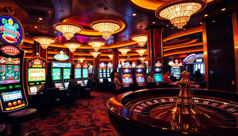 Experience thrilling gaming action with doaslot slot machines and vibrant casino elements.