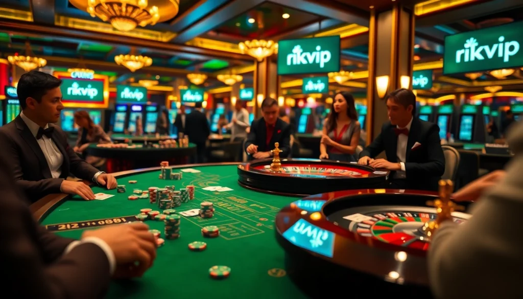 Experience the thrill of a luxury casino featuring exciting games and poker activities at rikvip.