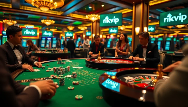 Experience the thrill of a luxury casino featuring exciting games and poker activities at rikvip.