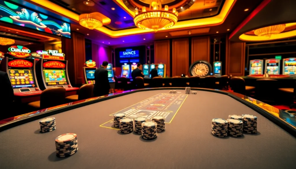 Experience the thrill of GG88 SE at a luxury casino table with chips and cards.