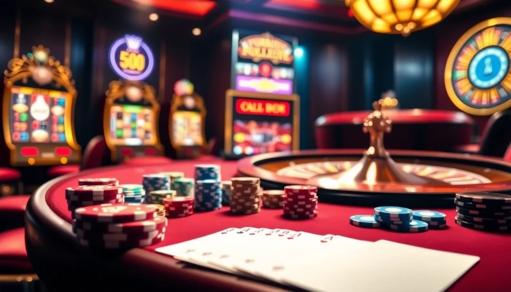 EV88 online casino atmosphere with vibrant poker chips and spinning roulette wheel.