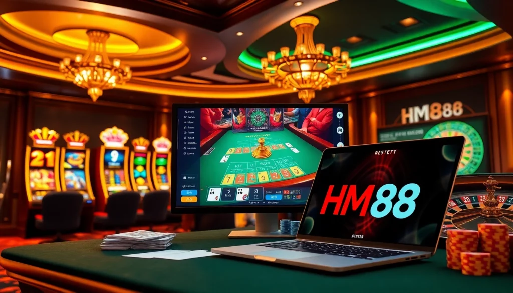 Experience the thrill of winning with HM88 at engaging casino tables and vibrant slots.