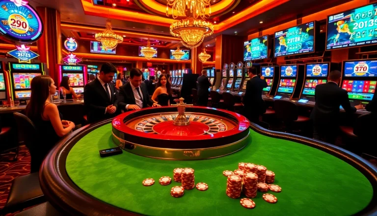 Experience the thrill of 999bet with players enjoying a lively casino atmosphere.