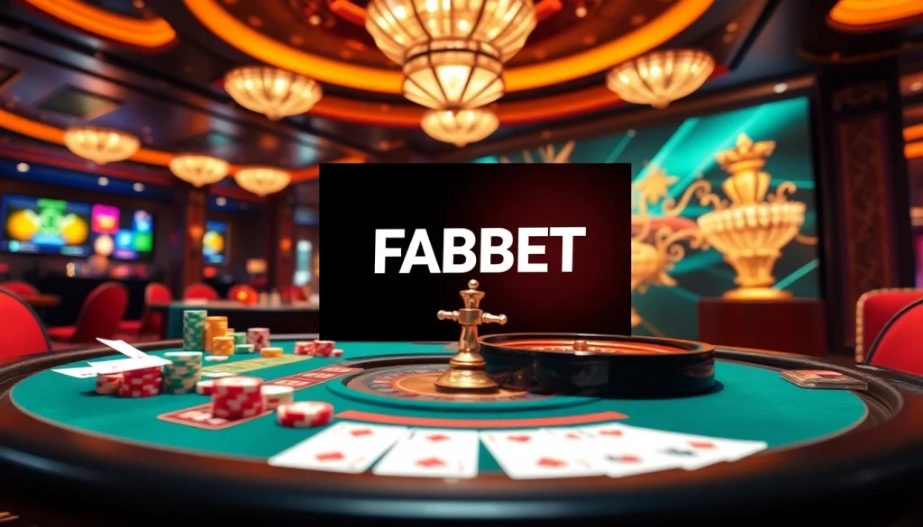 Experience the thrill of nhà cái FABET with vibrant casino gaming elements and online betting action.