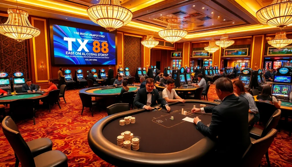 Experience casino excitement at https://tx88.us.org/ with elegant tables and enthusiastic players.