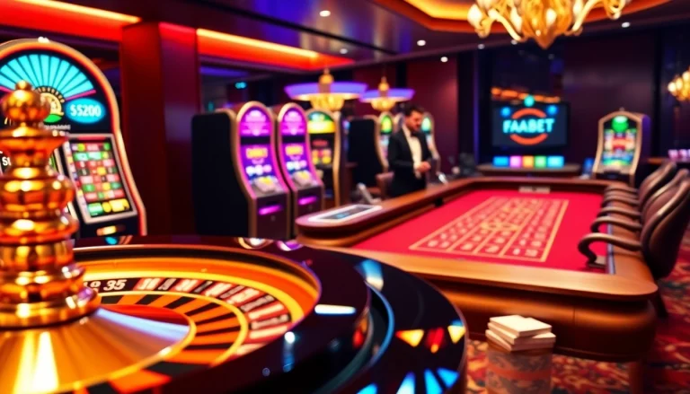 FABET offers exciting online betting with a luxurious casino atmosphere featuring roulette and Baccarat.