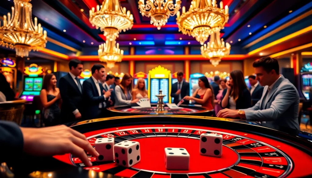 Exciting gameplay at a luxury casino featuring the kp88 roulette table and vibrant atmosphere.