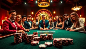 Experience the thrill of UU88 with an exciting high-stakes poker table scene.
