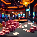 Players enjoying a thrilling HB88 casino experience at a vibrant table game.