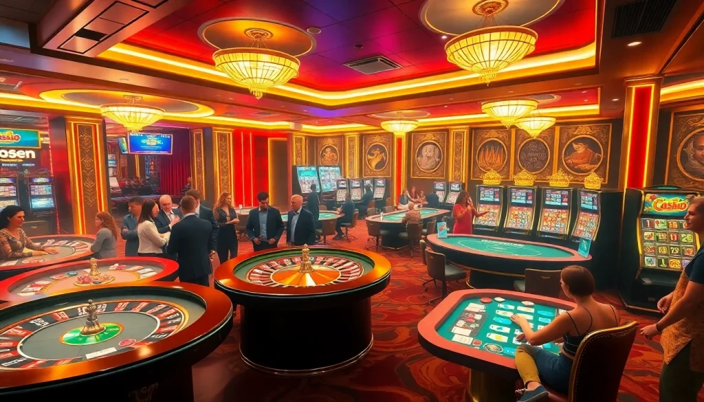 Experience the thrill of winning at xin88 com with vibrant casino games and luxurious décor.