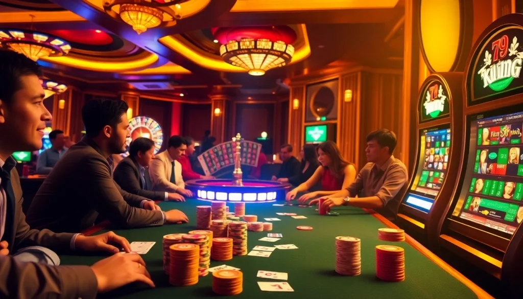 Experience the thrill of 79king with vibrant game action at the casino.