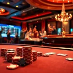 Experience the thrill of betting at a luxurious casino table representing https://s8limited.com/.