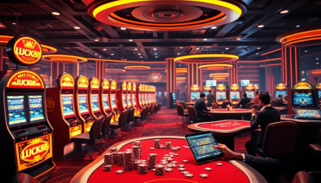 Experience LUCK88 excitement as players win at vibrant online slot games and casino tables.