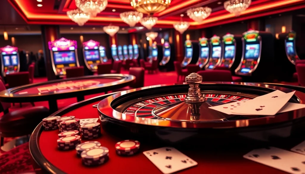 Experience the excitement of pg88 trang chủ with vibrant casino elements, including roulette and poker chips.