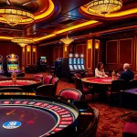 Engage in luxury gaming at https://1haywin.us.com/ with vibrant roulette tables and poker players.