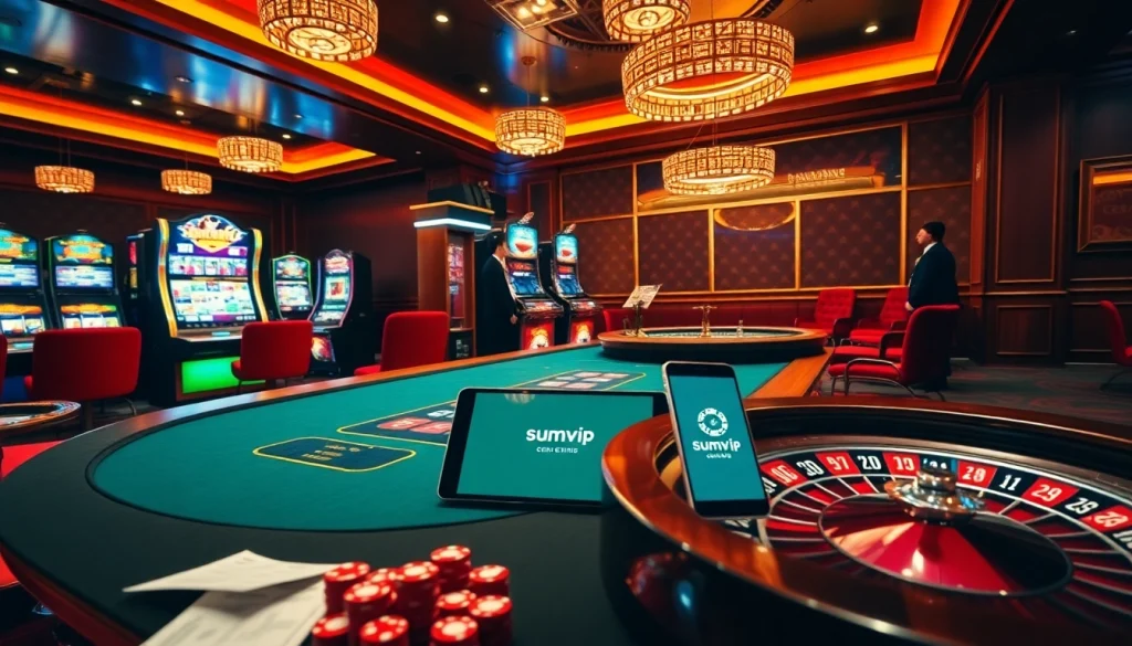Sumvip online gambling interface showcasing exciting casino games and vibrant slots.