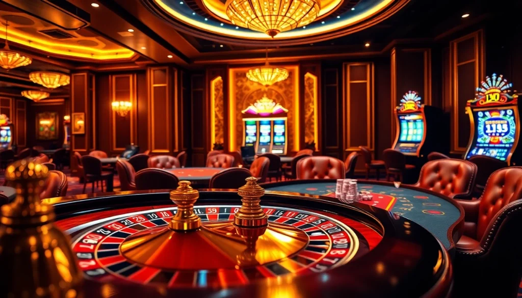 Experience high-stakes gaming at LC88 with vibrant casino tables and thrilling roulette action.