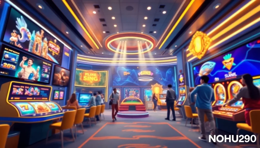 Experience the excitement of NOHU90's online gaming world with engaging slot games and vibrant visuals.