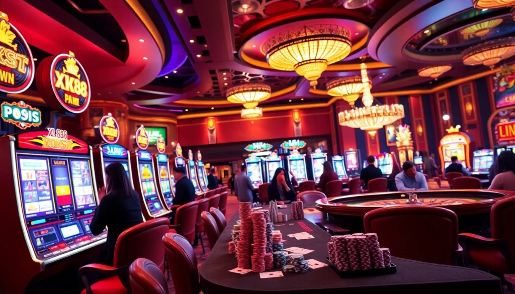 Experience the excitement of gambling at a luxury casino playing XX88 slot machines.