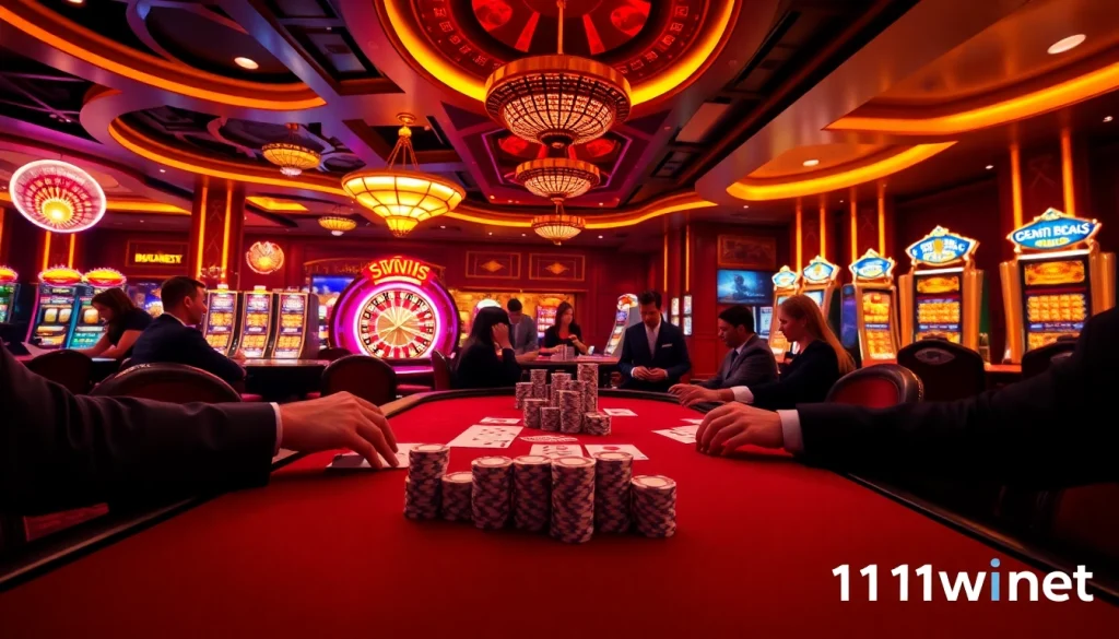 Engage in thrilling gaming experiences at 11win net with poker tables and casino excitement.