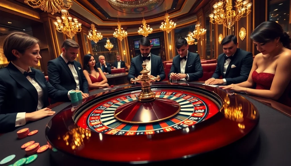 Gambling enthusiasts experience the thrill of the game at a luxurious roulette table inspired by 777VIP.