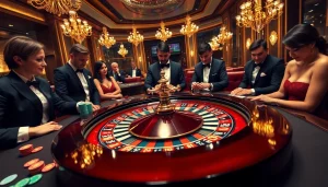 Gambling enthusiasts experience the thrill of the game at a luxurious roulette table inspired by 777VIP.