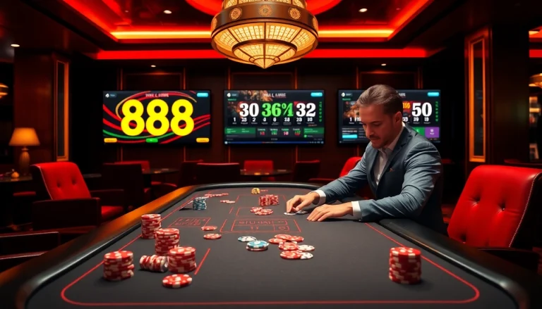 Experience high-stakes excitement with 88i nhà cái in a vibrant casino setting.